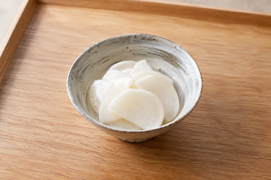 かぶの昆布だし浅漬けの完成イメージ