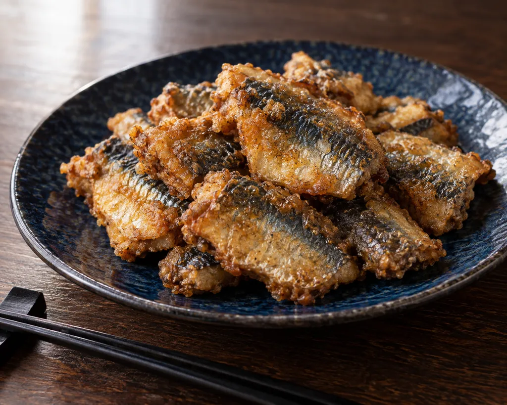 いわしの竜田揚げ 酢醤油風味の完成イメージ