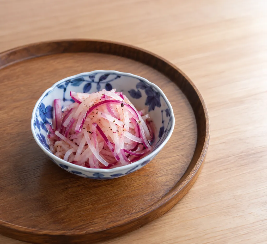 紫玉ねぎのなますの完成イメージ