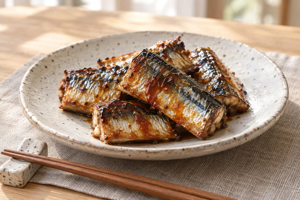 さんまの甘味噌焼きの完成イメージ