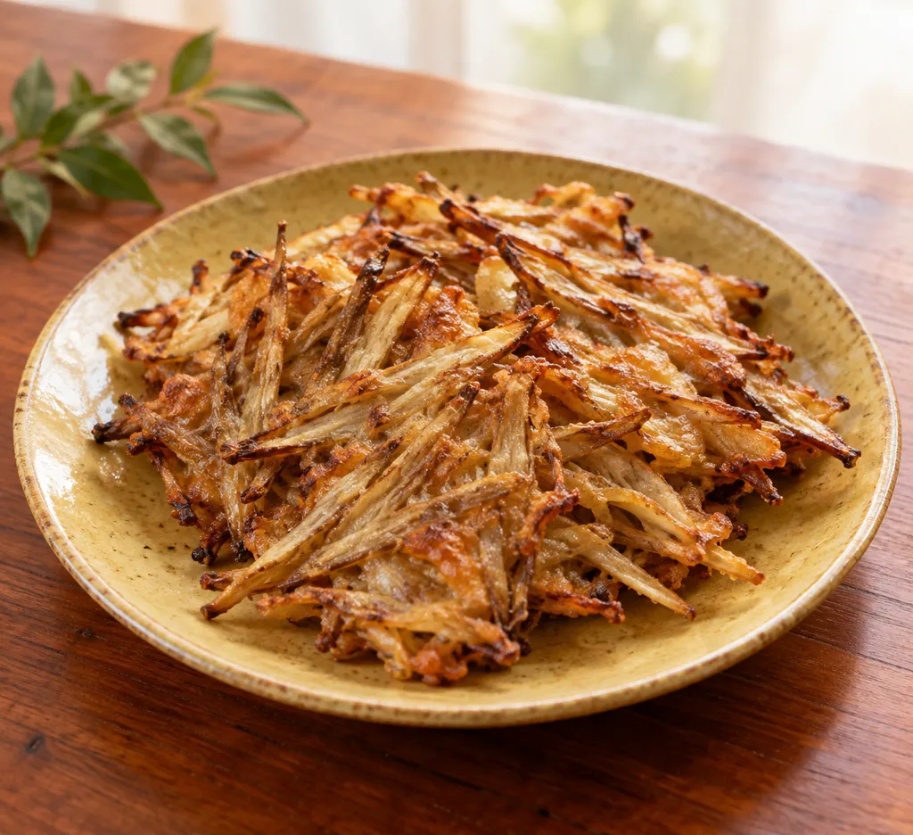 ごぼうの味噌衣揚げ焼きの完成イメージ