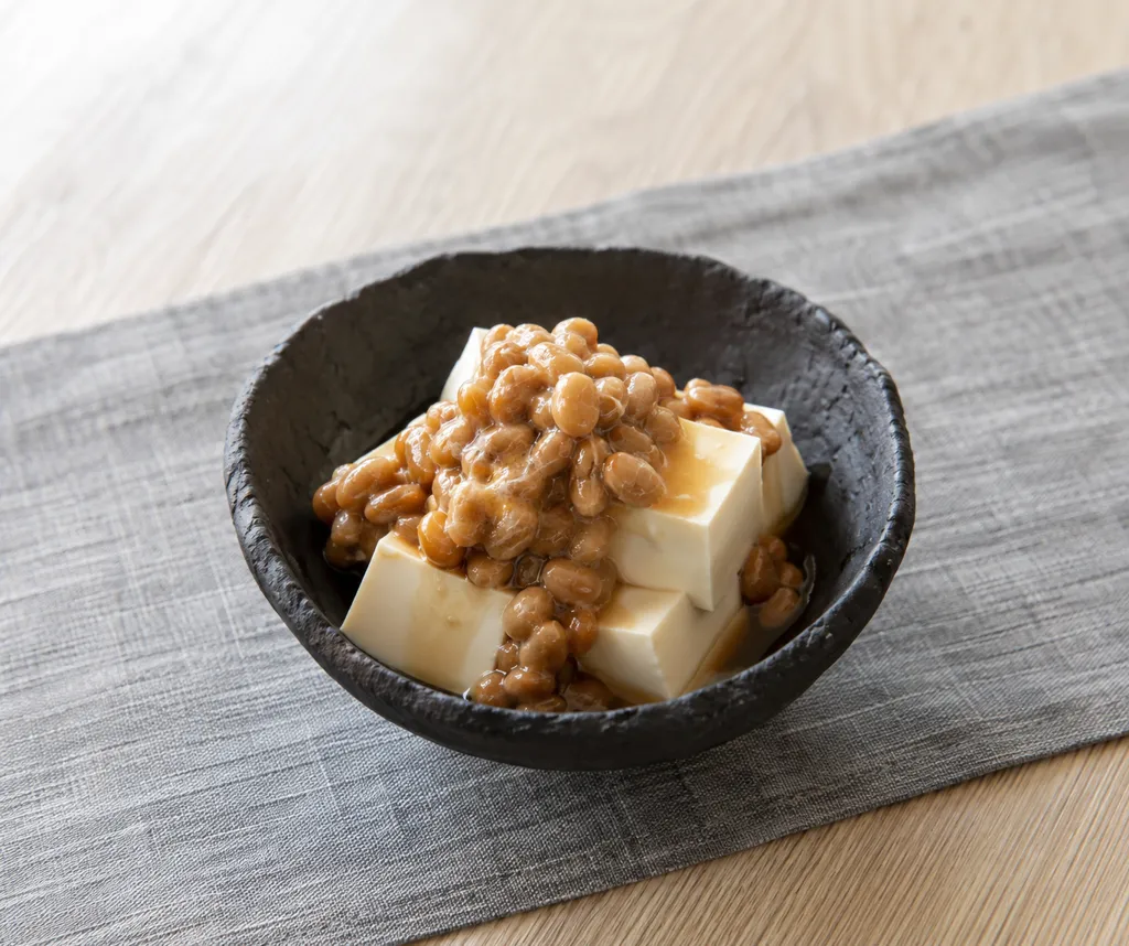 豆腐と納豆の冷ややっこの完成イメージ