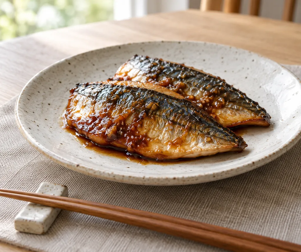 あじのしょうが照り焼きの完成イメージ