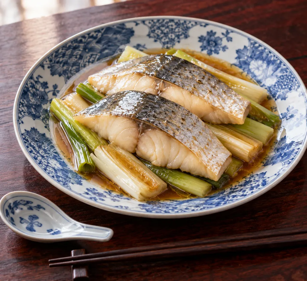 鮭とねぎの中華蒸しの完成イメージ