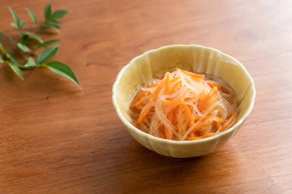 春雨とにんじんのうま煮の完成イメージ