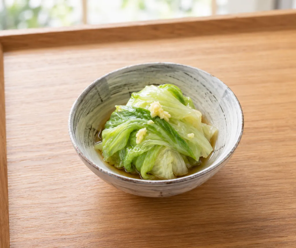 レタスのおひたしの完成イメージ