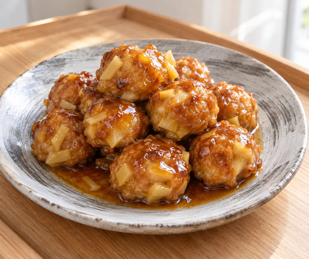 たけのこの鶏肉団子甘酢あんかけの完成イメージ