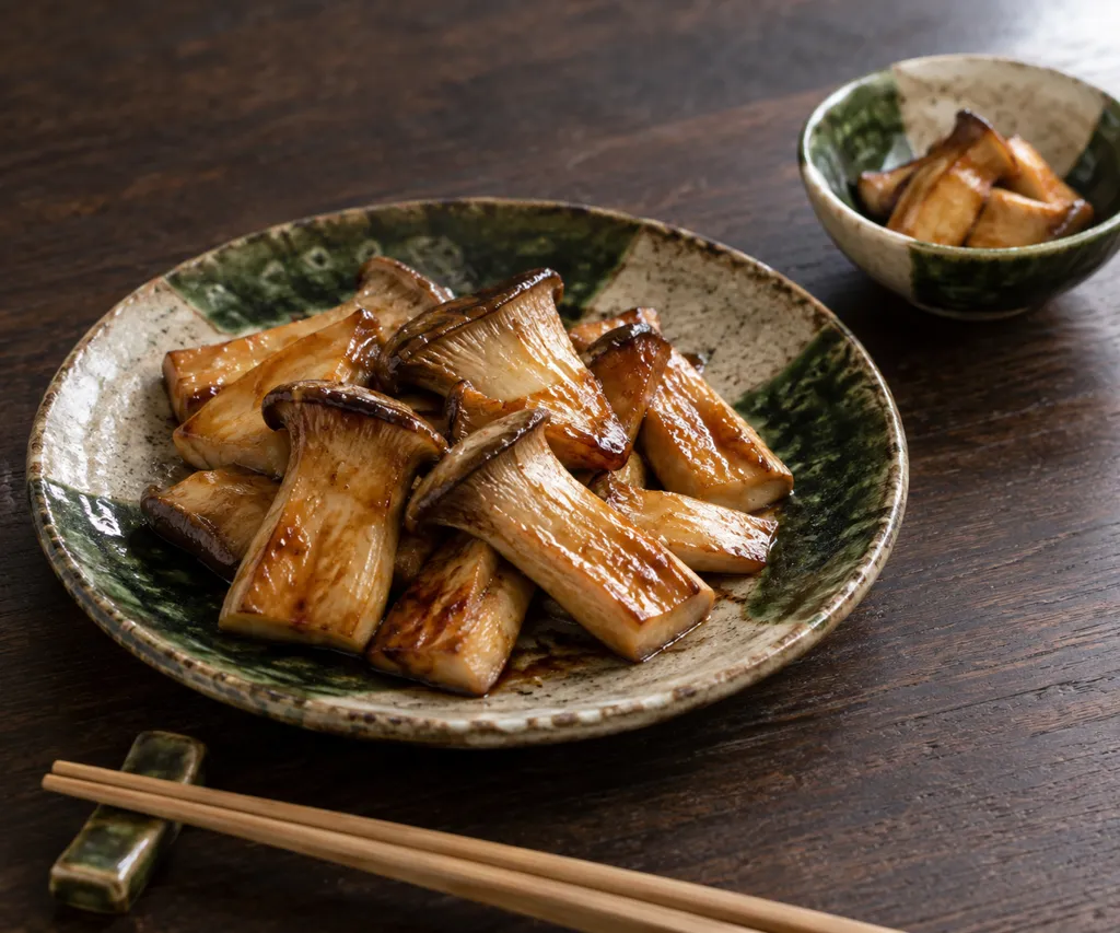 エリンギのにんにく醤油焼きの完成イメージ