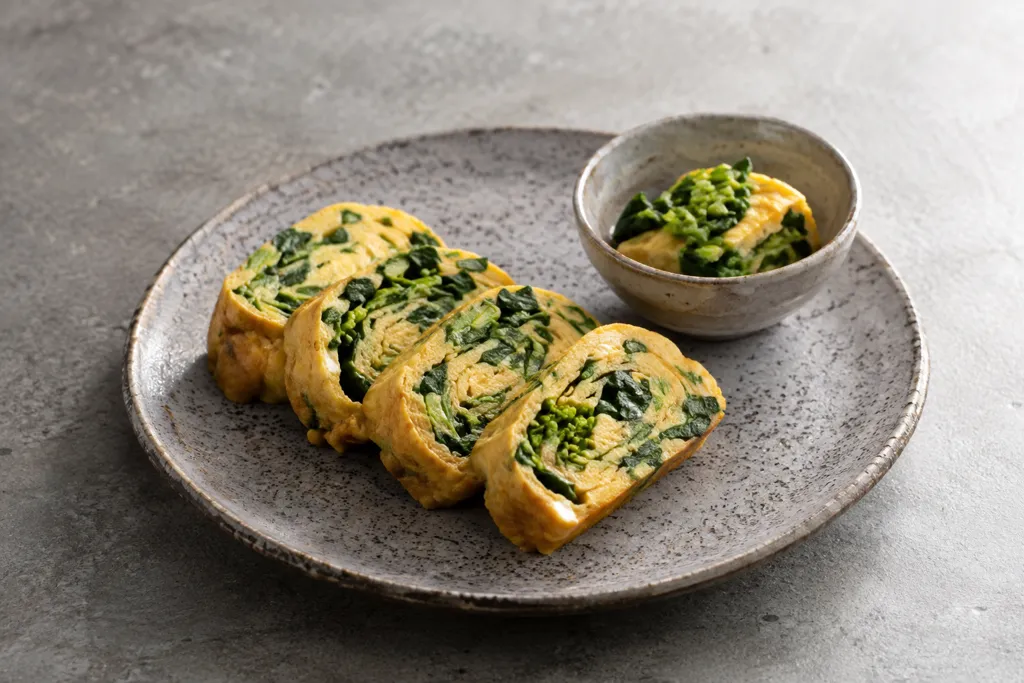菜の花の卵焼きの完成イメージ