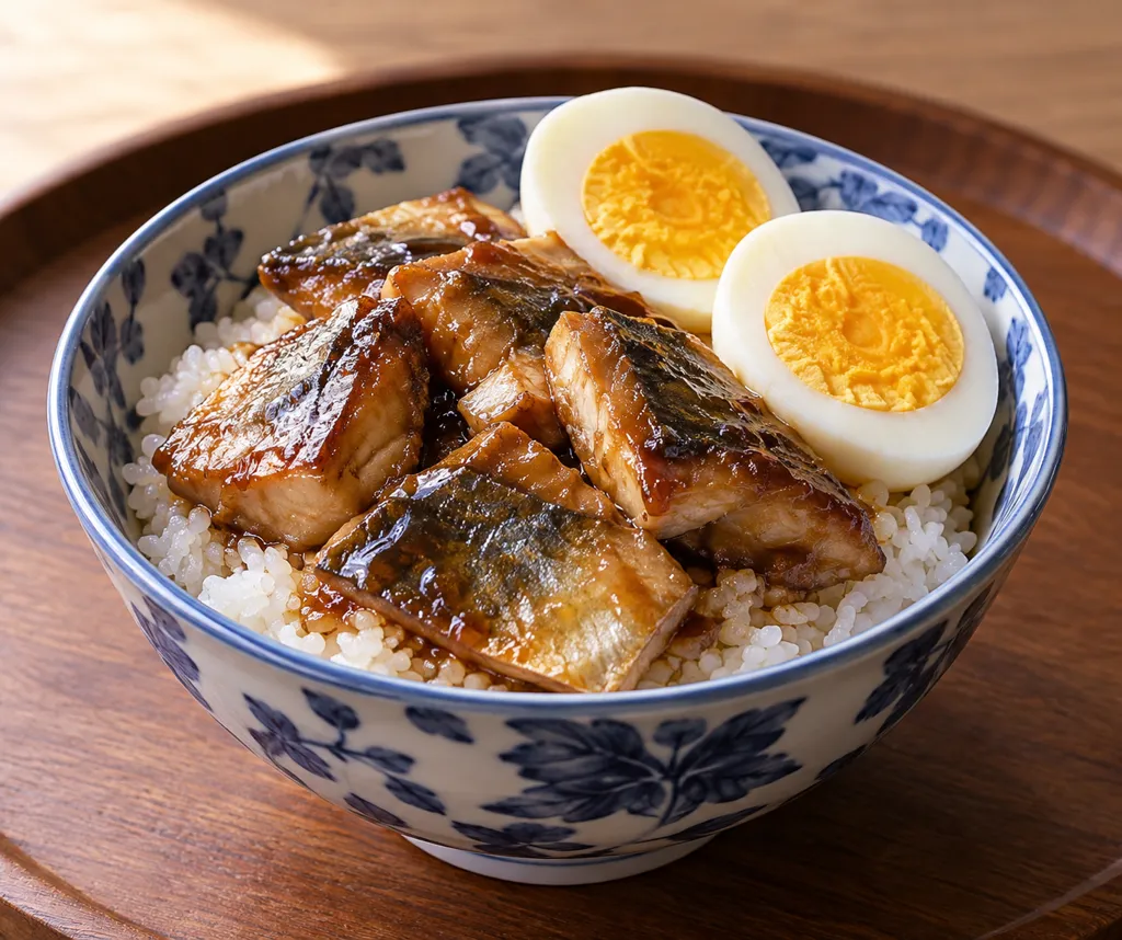 あじと卵の丼の完成イメージ