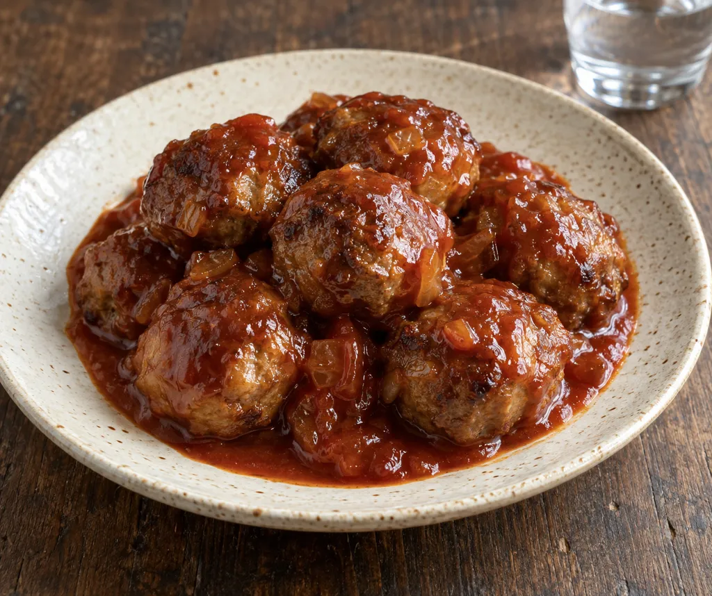 合いびき肉と玉ねぎのコクうま肉だんごの完成イメージ