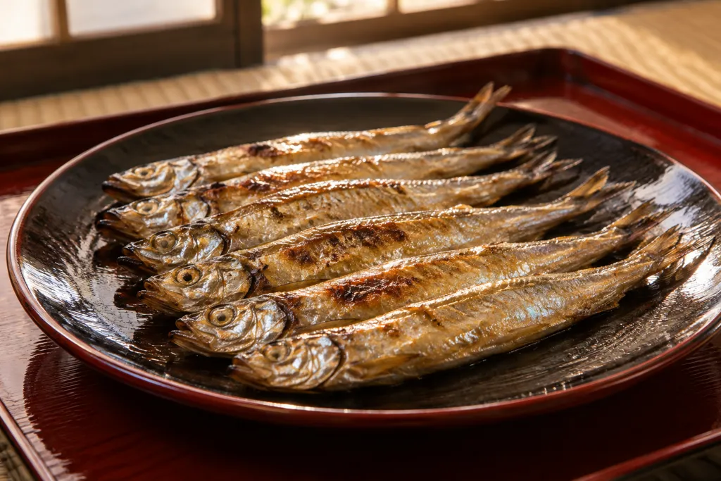 ししゃものごま油塩焼きの完成イメージ