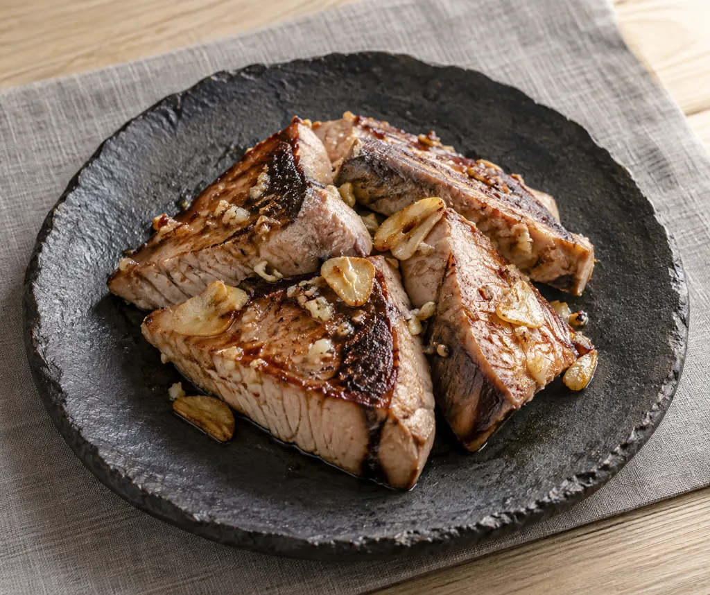 かつおの塩焼きにんにく風味の完成イメージ