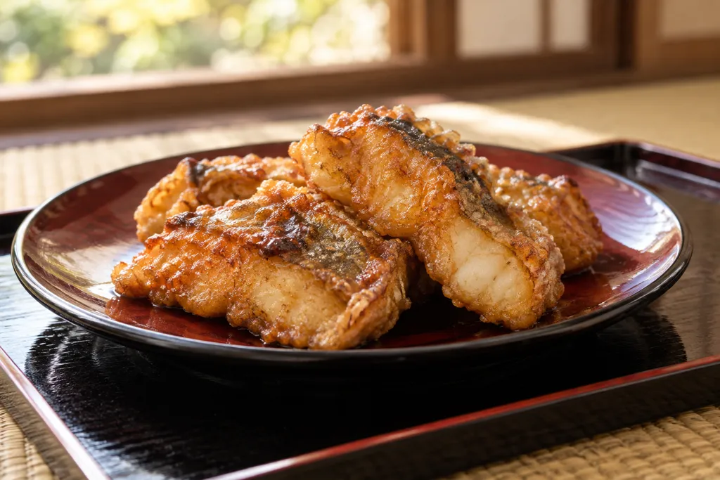 たらの醤油衣揚げ焼きの完成イメージ