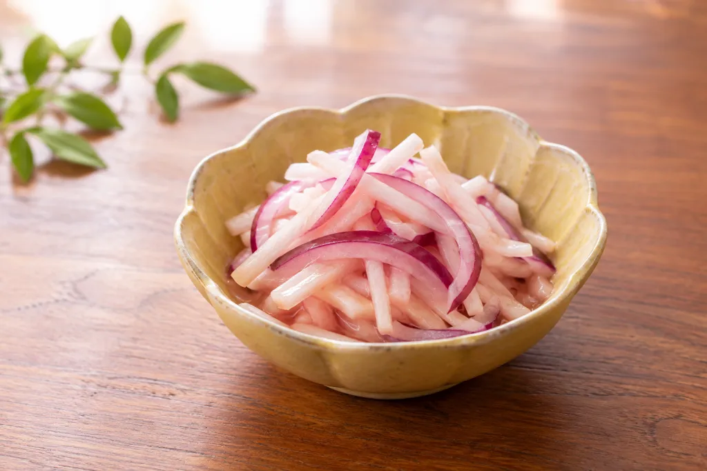 かぶと紫玉ねぎのなますの完成イメージ