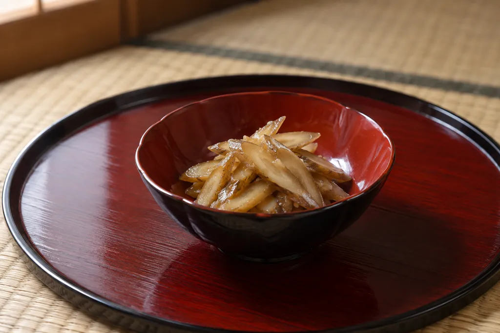 ごぼうの酢味噌和えの完成イメージ