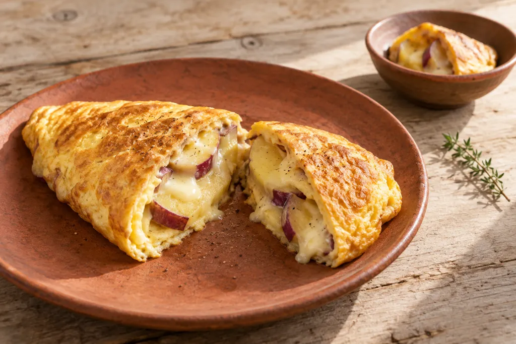 さつまいものチーズオムレツの完成イメージ