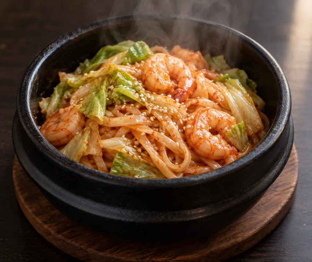 えびとレタスのフォービビン麺の完成イメージ