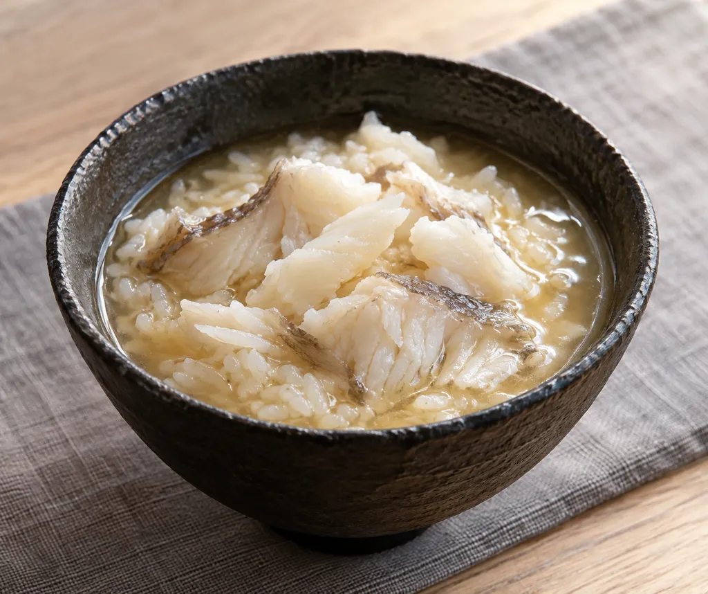 たらのとろみだし茶漬けの完成イメージ
