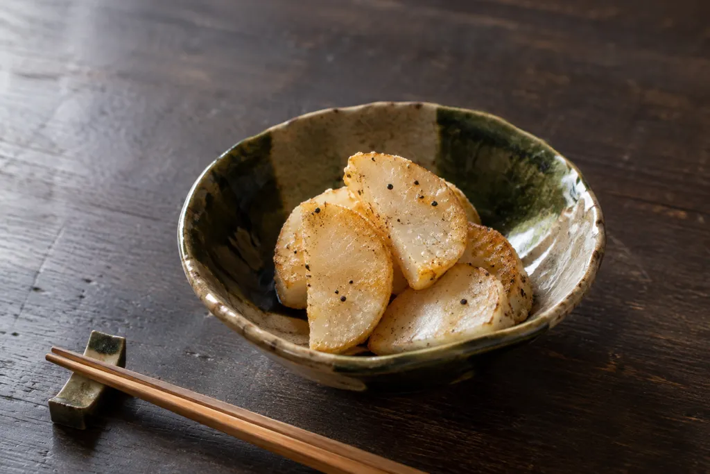 かぶのこしょう風味の薄衣揚げ焼きの完成イメージ