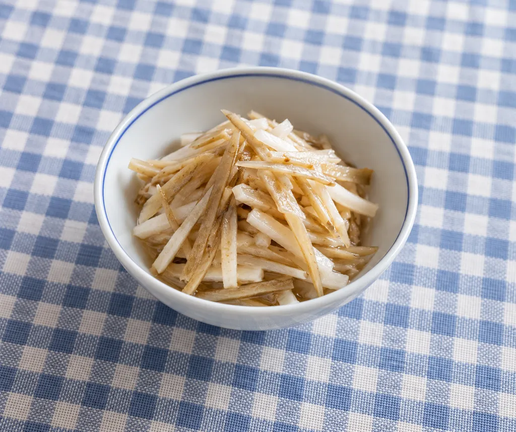 ごぼうと長芋のなますの完成イメージ