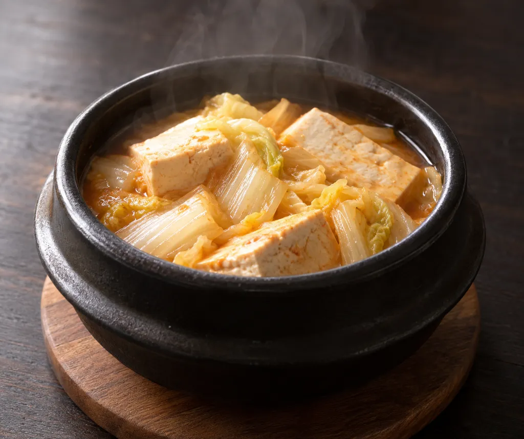 豆腐と白菜の韓国風しょうが煮の完成イメージ