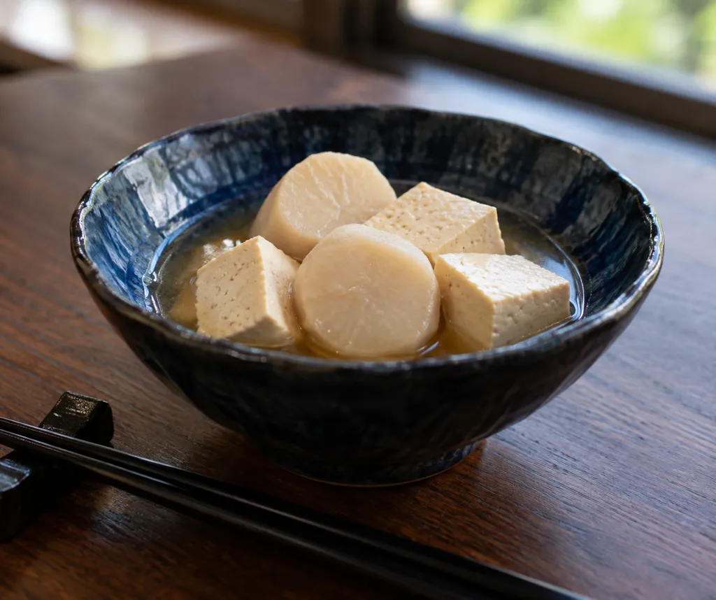 里芋と豆腐のやさしい煮物の完成イメージ