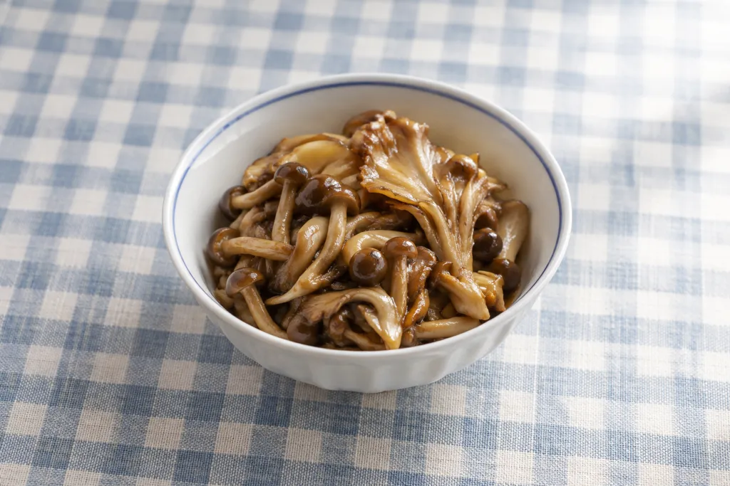 しめじとまいたけの甘辛焼きの完成イメージ