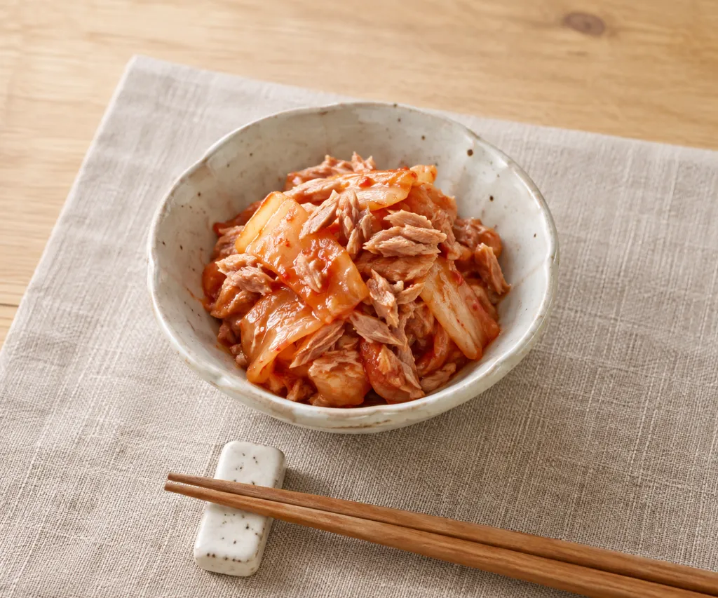 キムチのツナうま味炒めの完成イメージ