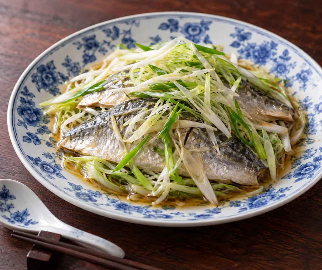 あじとねぎのさっぱり中華蒸しの完成イメージ