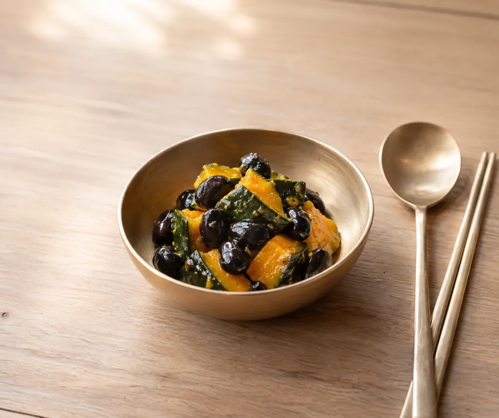 黒豆とかぼちゃのエスニック豆サラダの完成イメージ