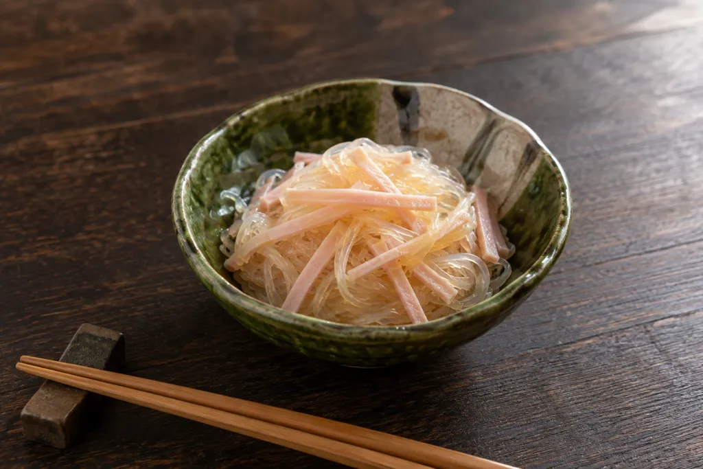 春雨とハムの酢の物の完成イメージ