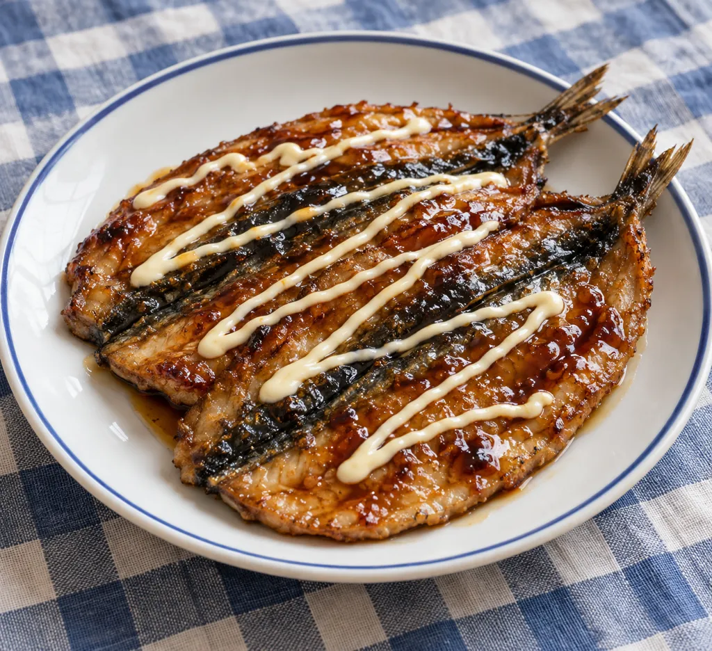 いわしの甘辛マヨ照り焼きの完成イメージ