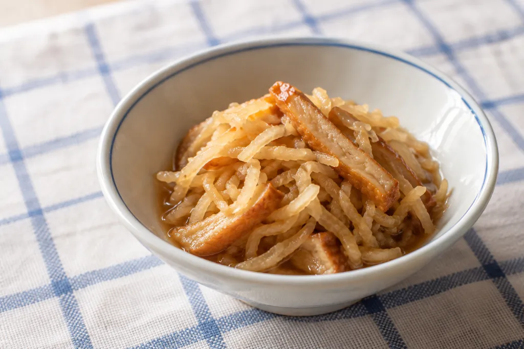 切り干し大根とさつま揚げの煮物の完成イメージ