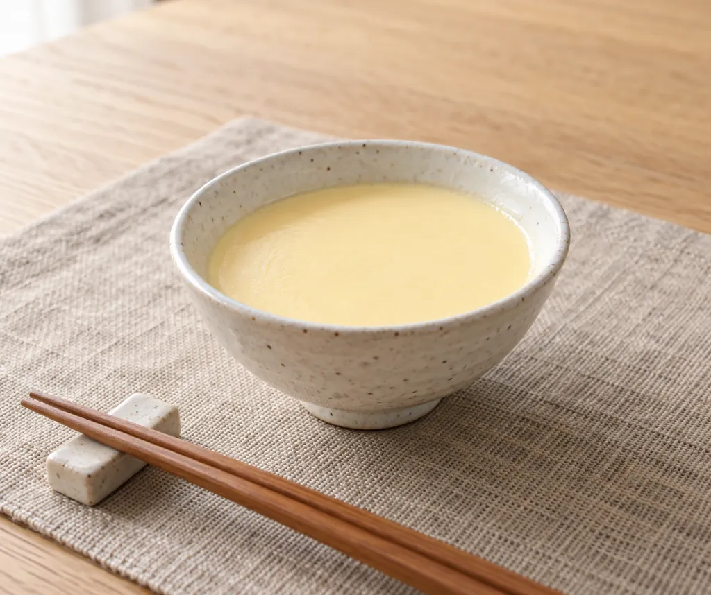 なめらか卵豆腐の完成イメージ