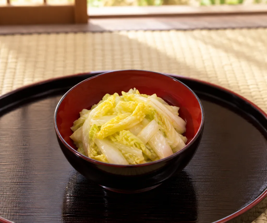 白菜のからし醤油和えの完成イメージ
