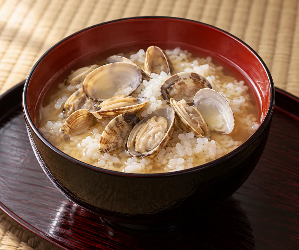 あさりのだし茶漬けの完成イメージ