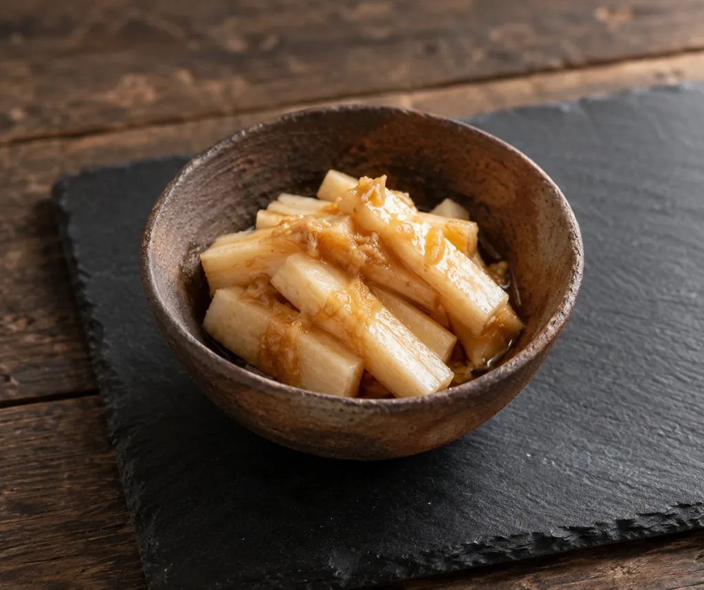 長芋のしょうが醤油漬けの完成イメージ