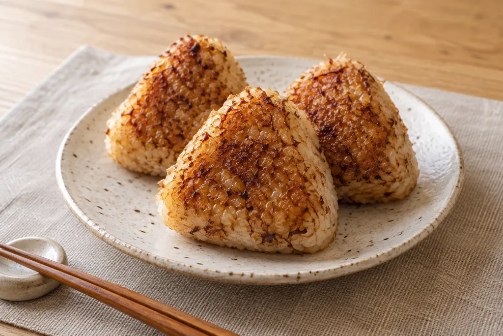 かつお節の焼きおにぎりの完成イメージ