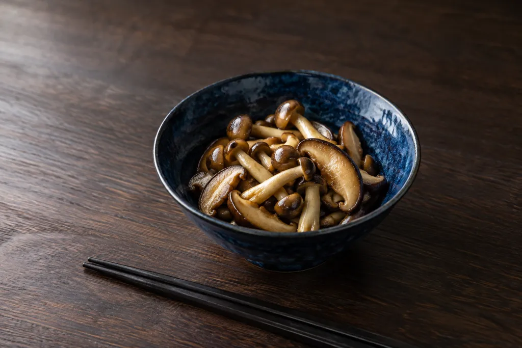 しめじとしいたけの香ばし醤油焼きの完成イメージ