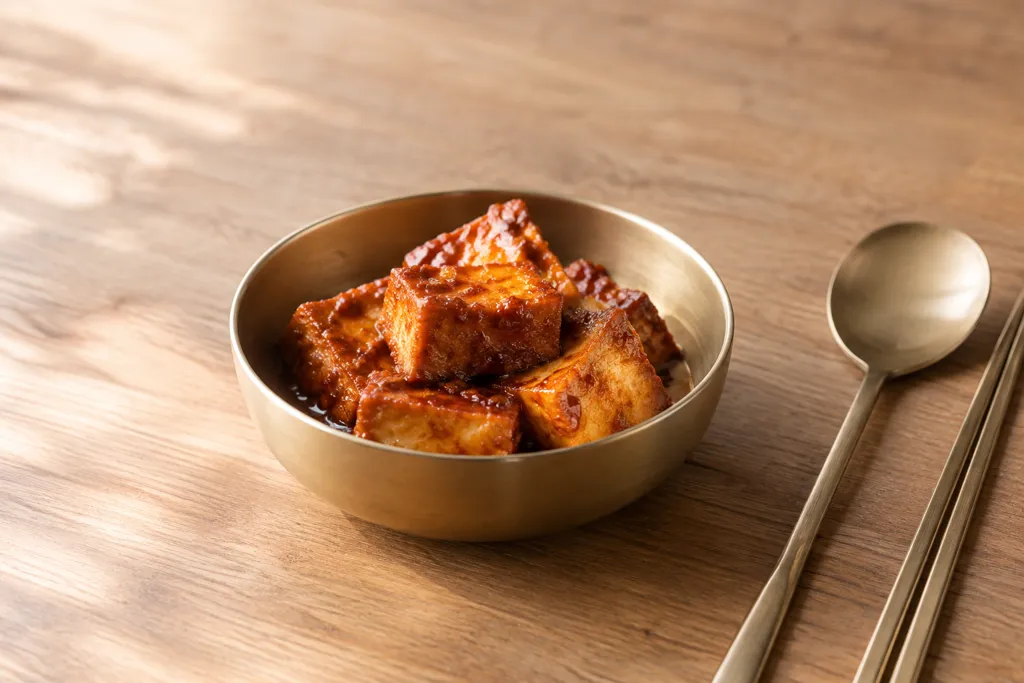 厚揚げのピリ辛味噌焼きの完成イメージ