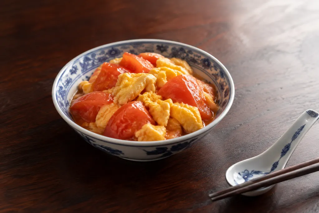 トマトと卵のふんわり中華炒めの完成イメージ