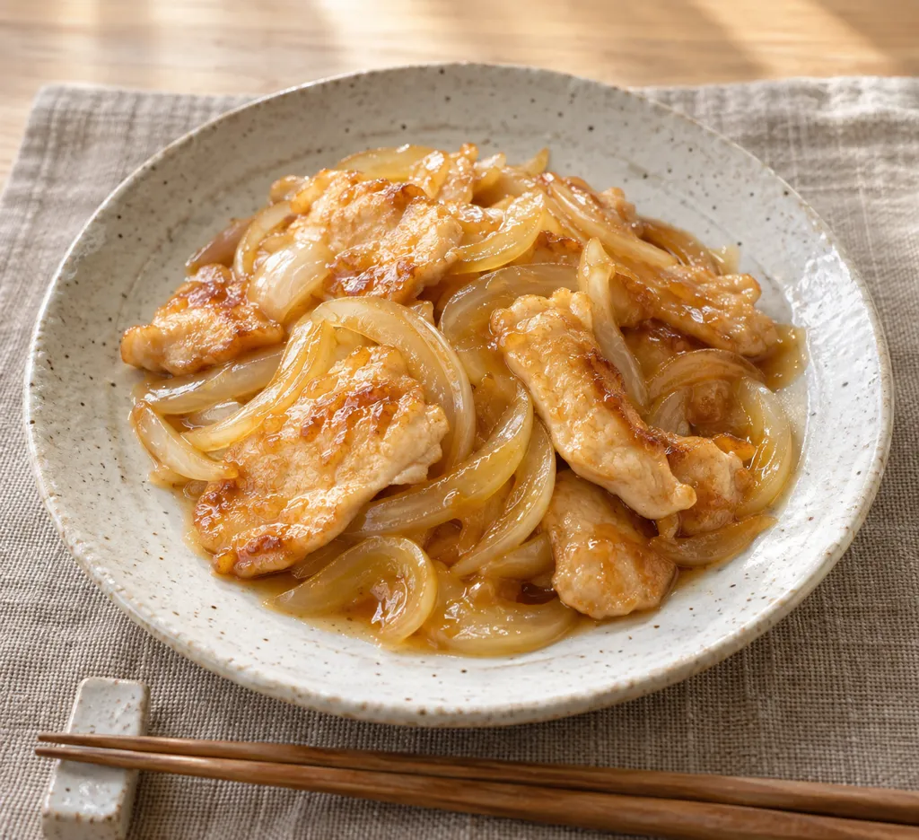 時短鶏むね肉と玉ねぎの焼き南蛮の完成イメージ