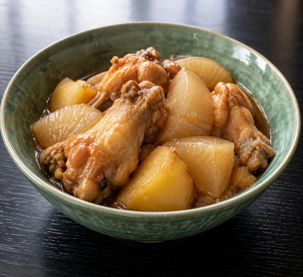 手羽元と大根の中華肉じゃがの完成イメージ
