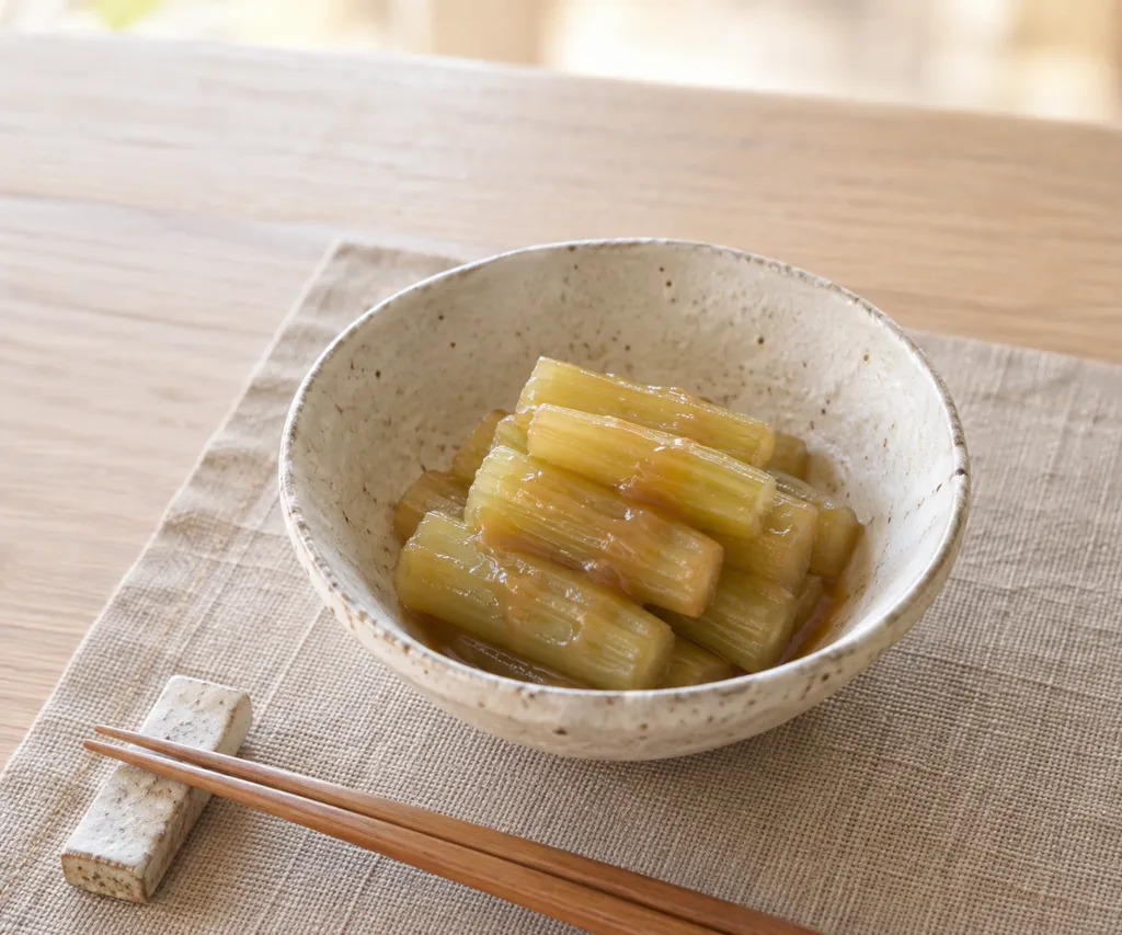 ふきの甘酢味噌和えの完成イメージ