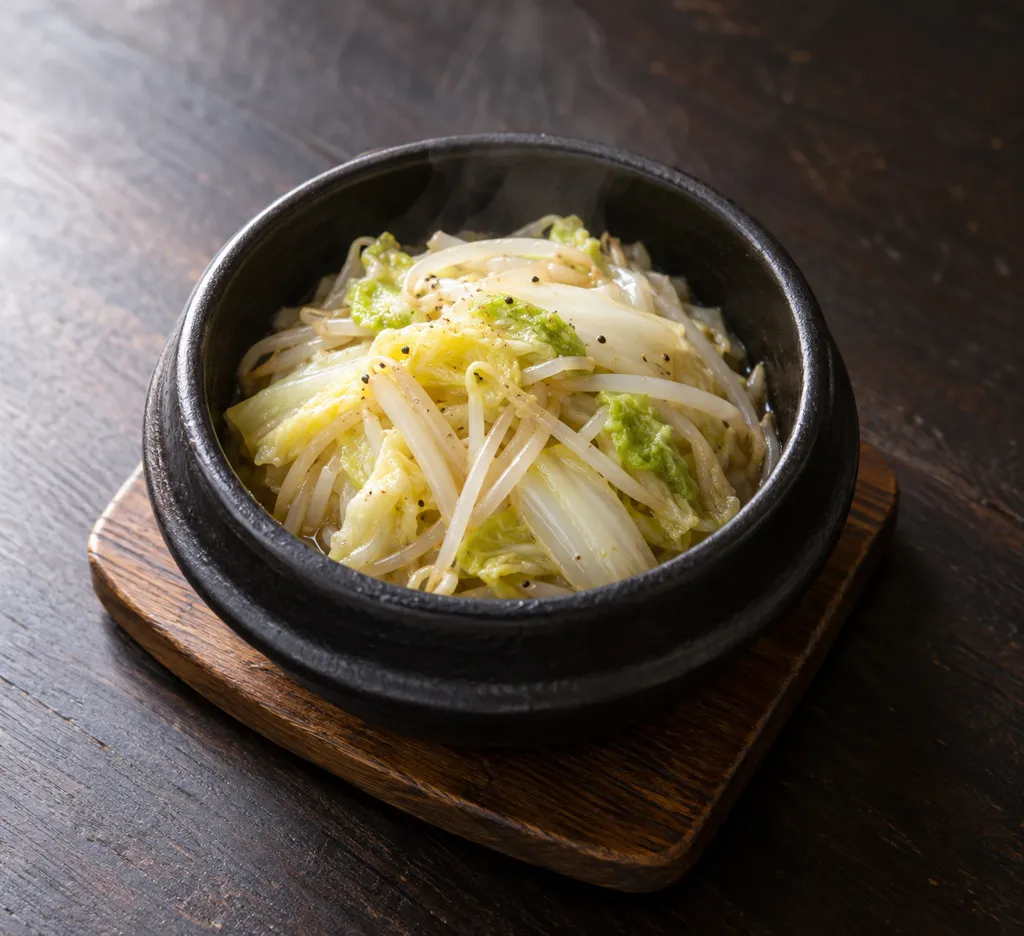 白菜ともやしのナンプラー炒めの完成イメージ