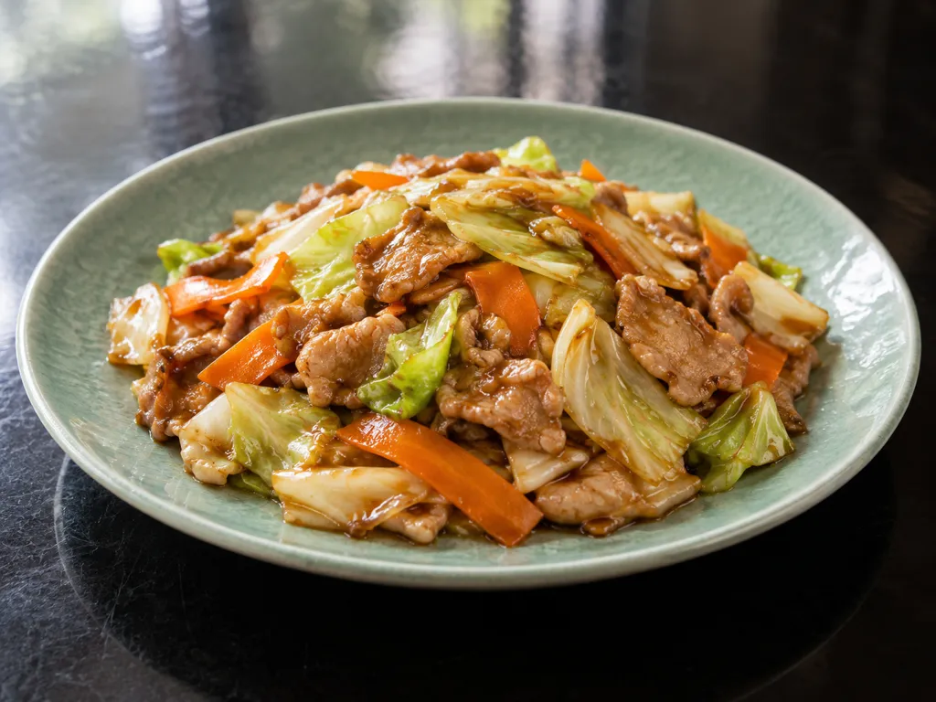 豚肉とキャベツのオイスター炒めの完成イメージ
