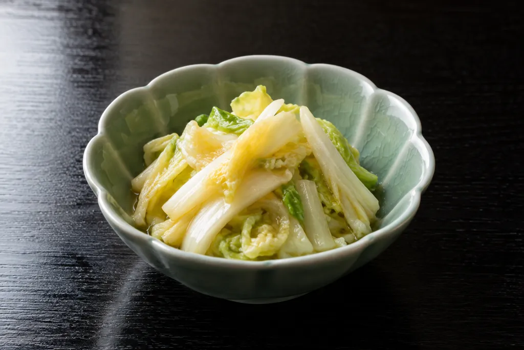白菜の中華しょうが酢油和えの完成イメージ