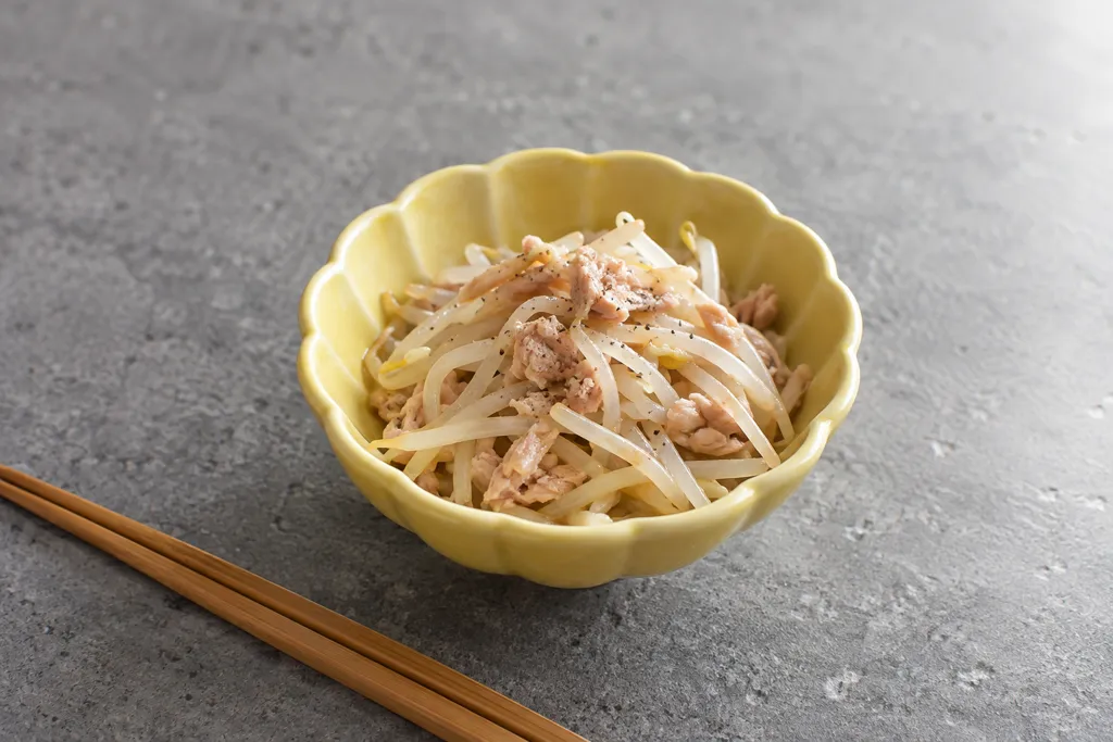 もやしとツナの中華和えの完成イメージ