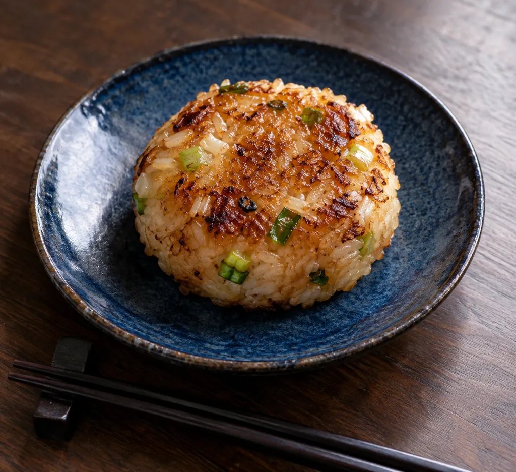 ねぎの甘味噌焼きおにぎりの完成イメージ